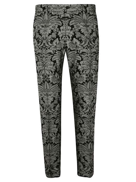 dolce gabbana floral pants men